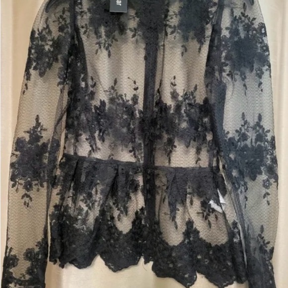 Elegant Black Lace Blouse - Picture 4 of 5